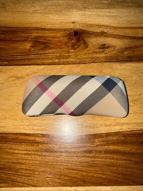 Burberry Nova Check Plaid Glasses Case